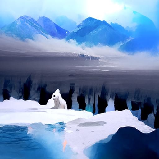 Minimalist Arctic Landscape