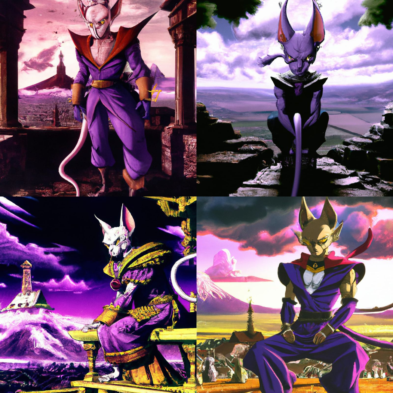 Beerus in Castlevania Style, 90s Anime