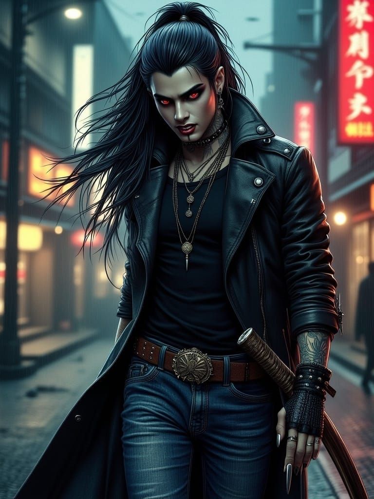 Japanese Vampire Samurai Master Seeks Revenge in Tokyo's Neo...