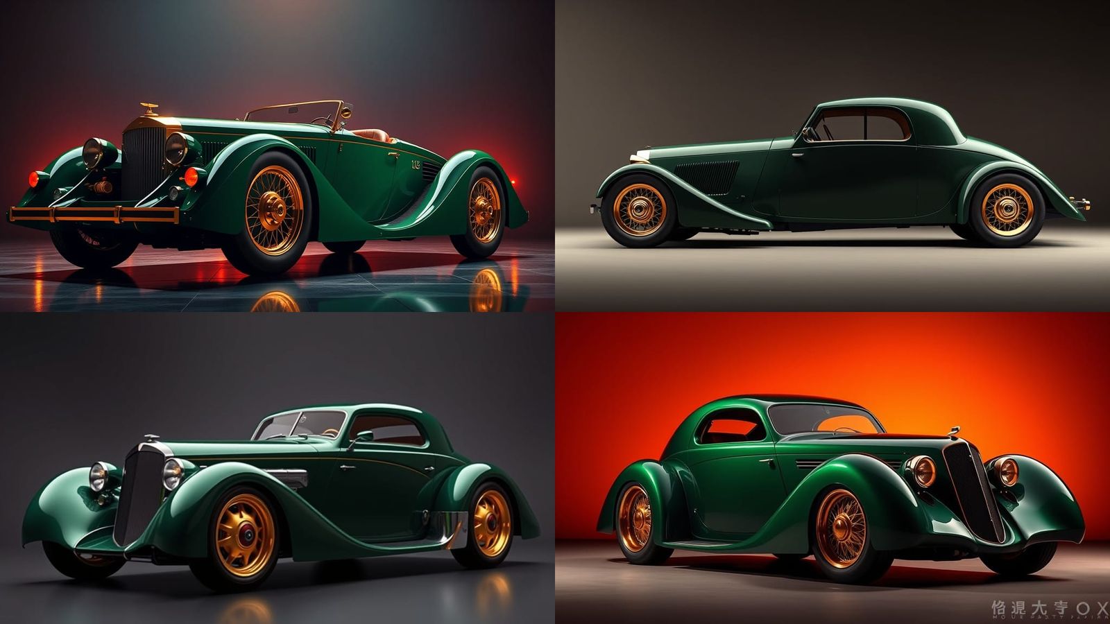 Luxury 1935 Concept Car in British Racing Green