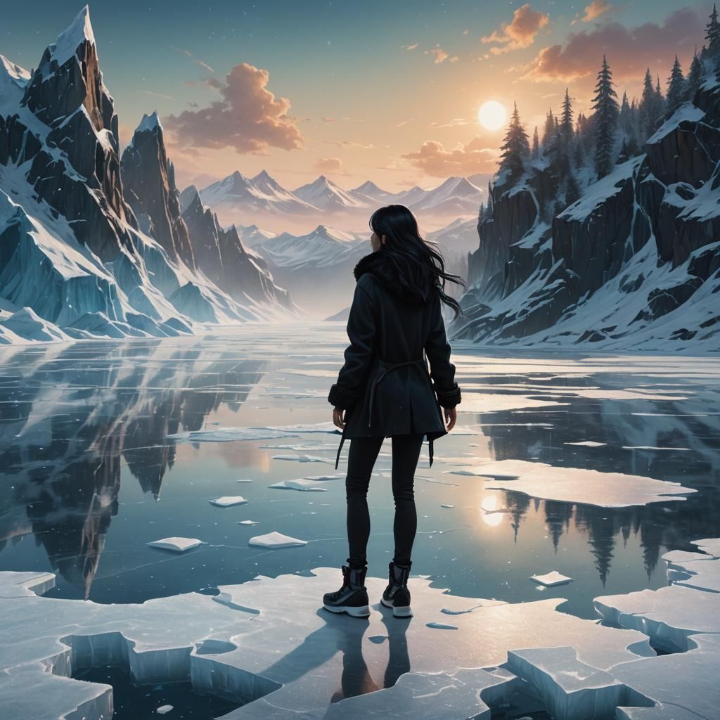 Girl on Ice: Fantasy Concept Art
