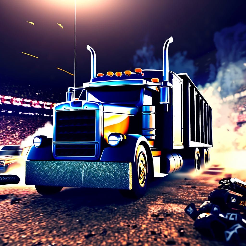 Cars Crashing in Stadium: Digital Demolition Derby