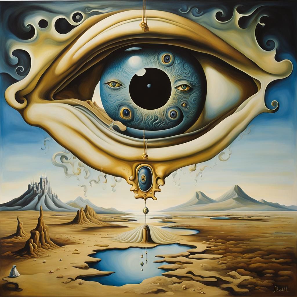 Surreal Portrait Inspired by Salvador Dali's Style