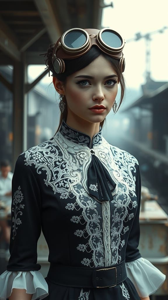 Steampunk Goddess in a Post-Apocalyptic Belle Epoque World