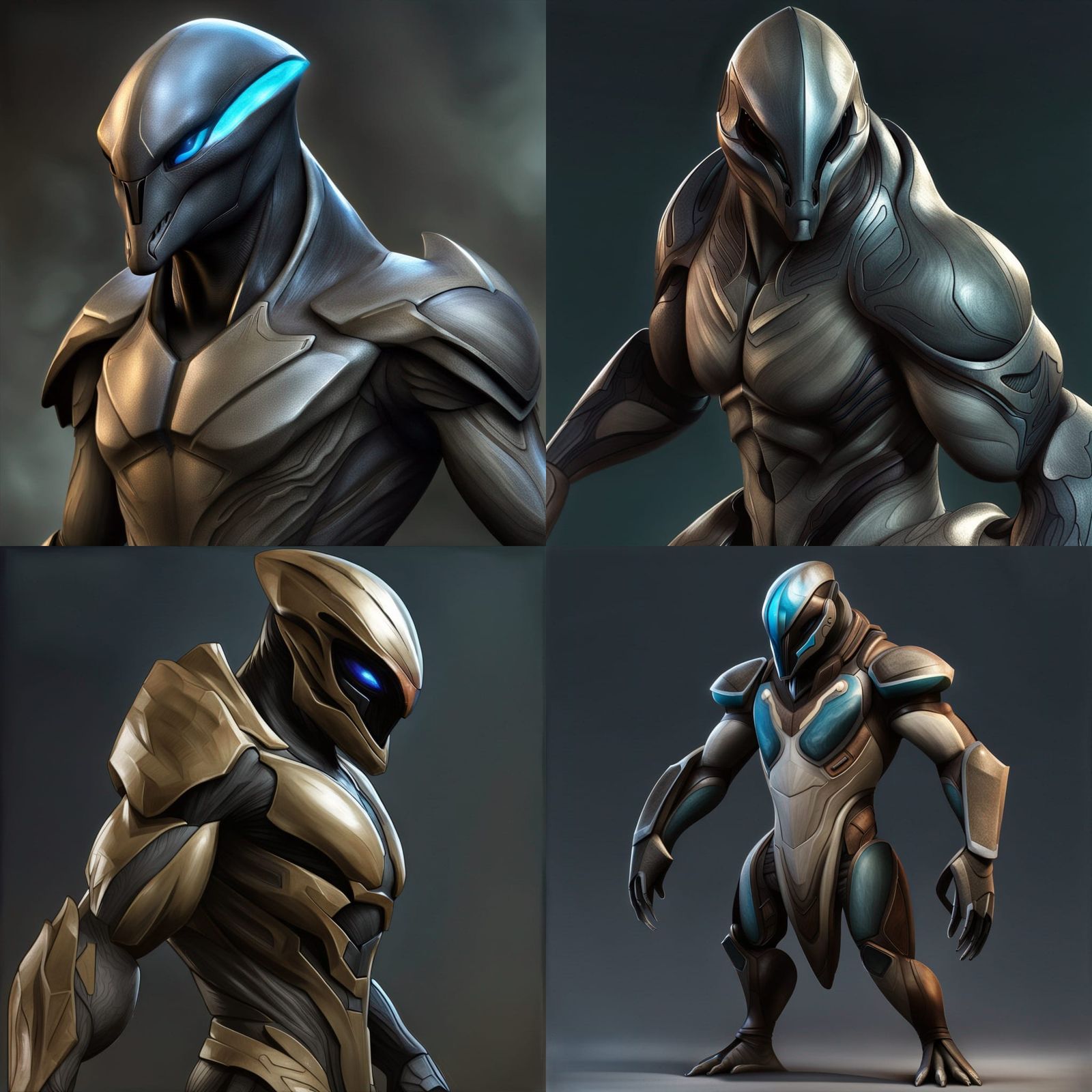 Hyperrealistic Sangheili Male Without Armor