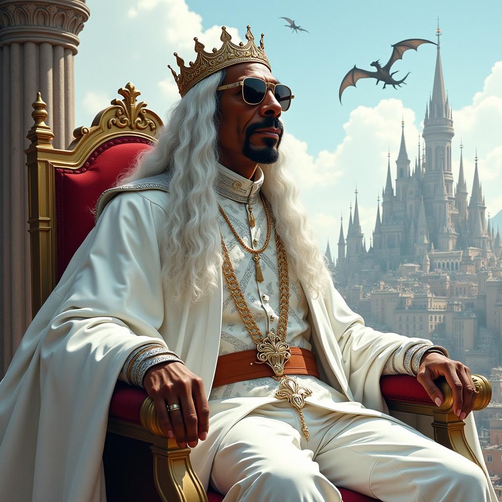 Snoop Dogg as Dragon Queen, Digital Art