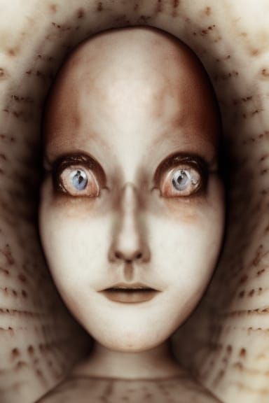 Surreal Easter Egg Portrait of Two Women