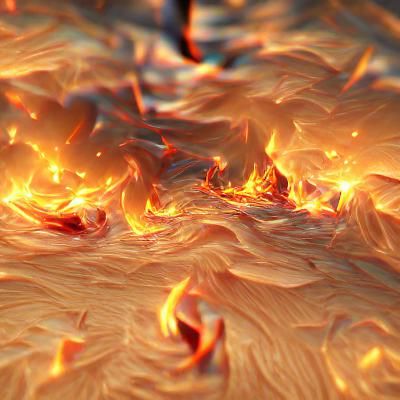 Inferno: A Landscape Engulfed in Flames