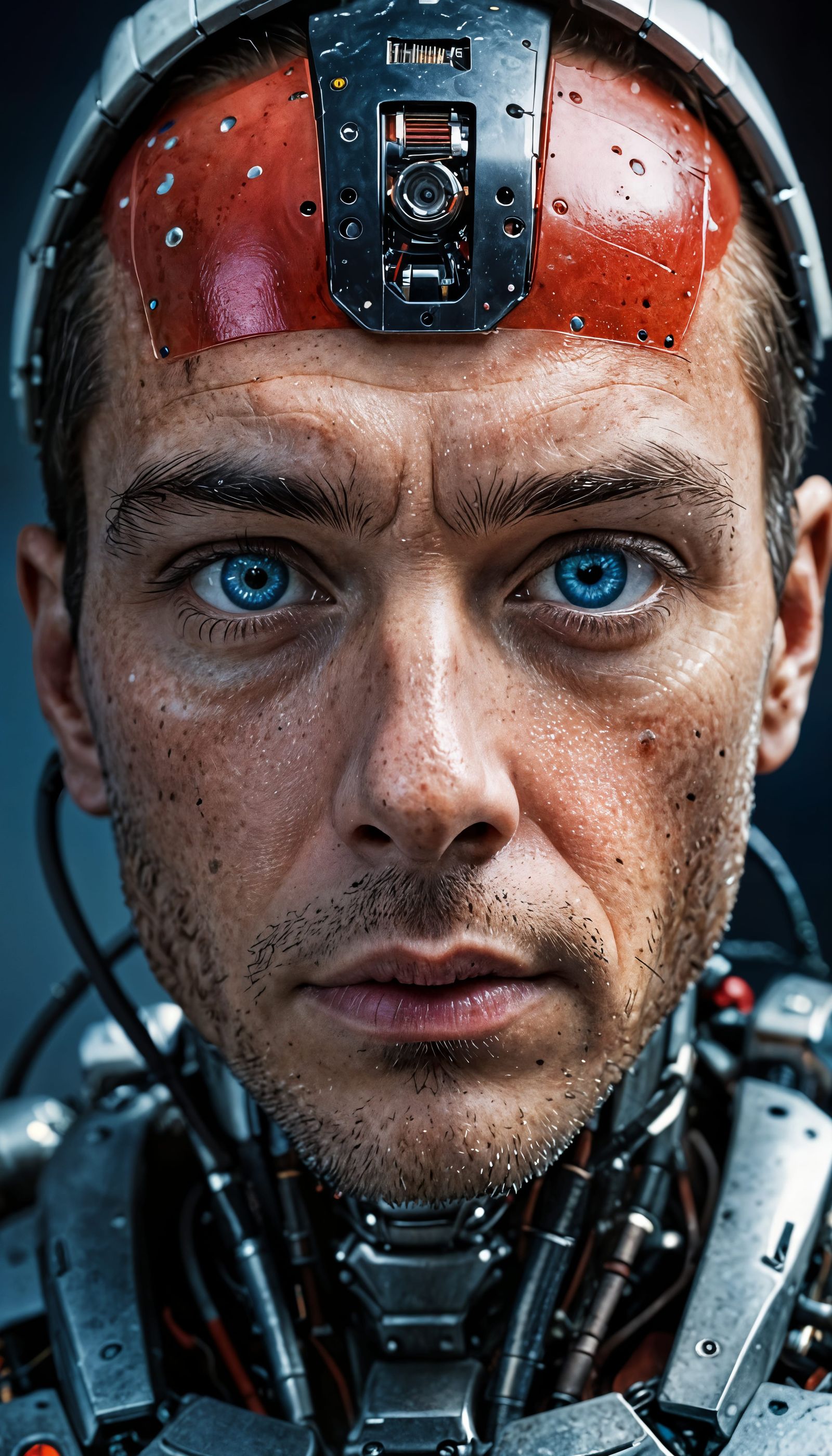 Robot Portrait in Cinematic Style with Studio Lighting