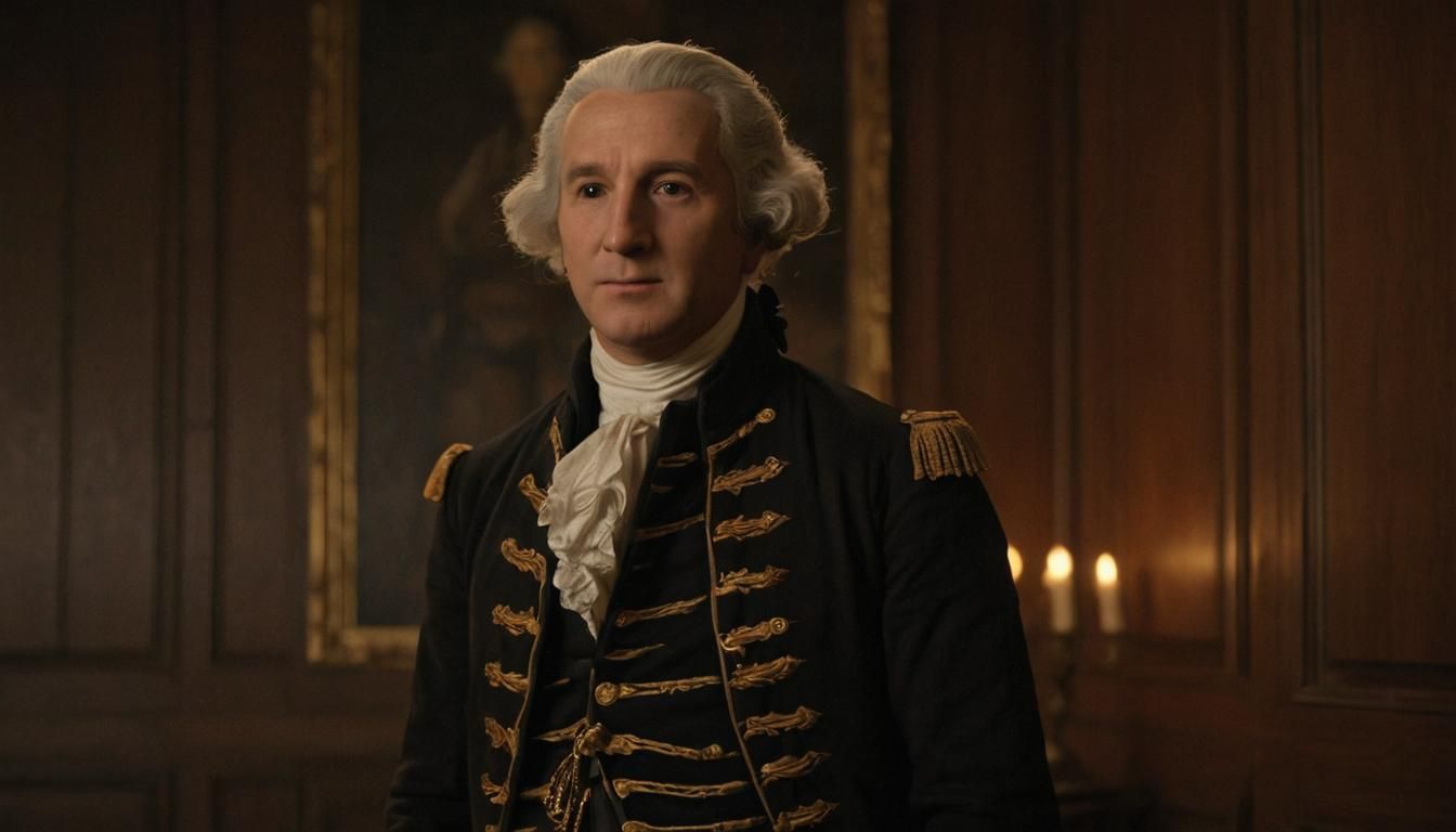 George Washington Portrait in 18th-Century Style