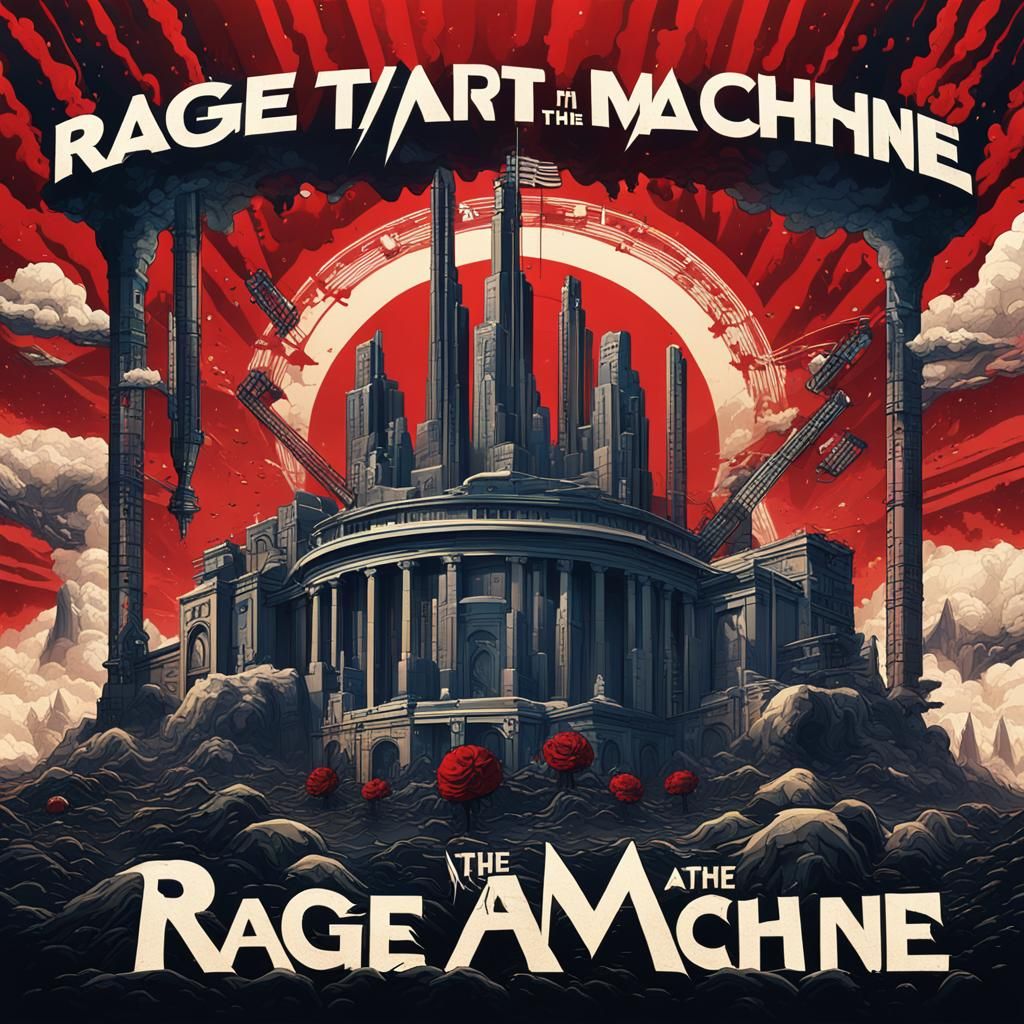 music poster of rage against the machine