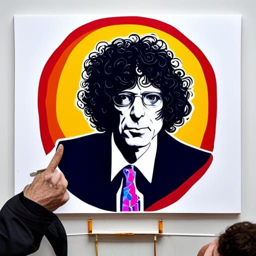 Howard Stern's Happy Tree: Pop Art Screen Print