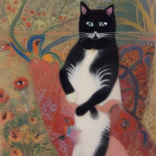 Cat's Australian Adventure: Persian Miniature Style