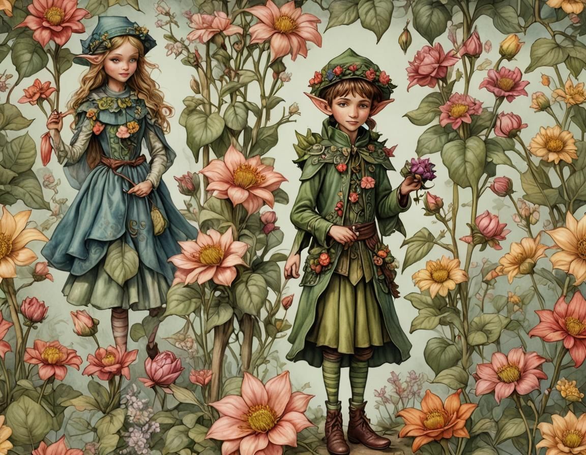 Flower Elf Fashion Designer's Latest Collection