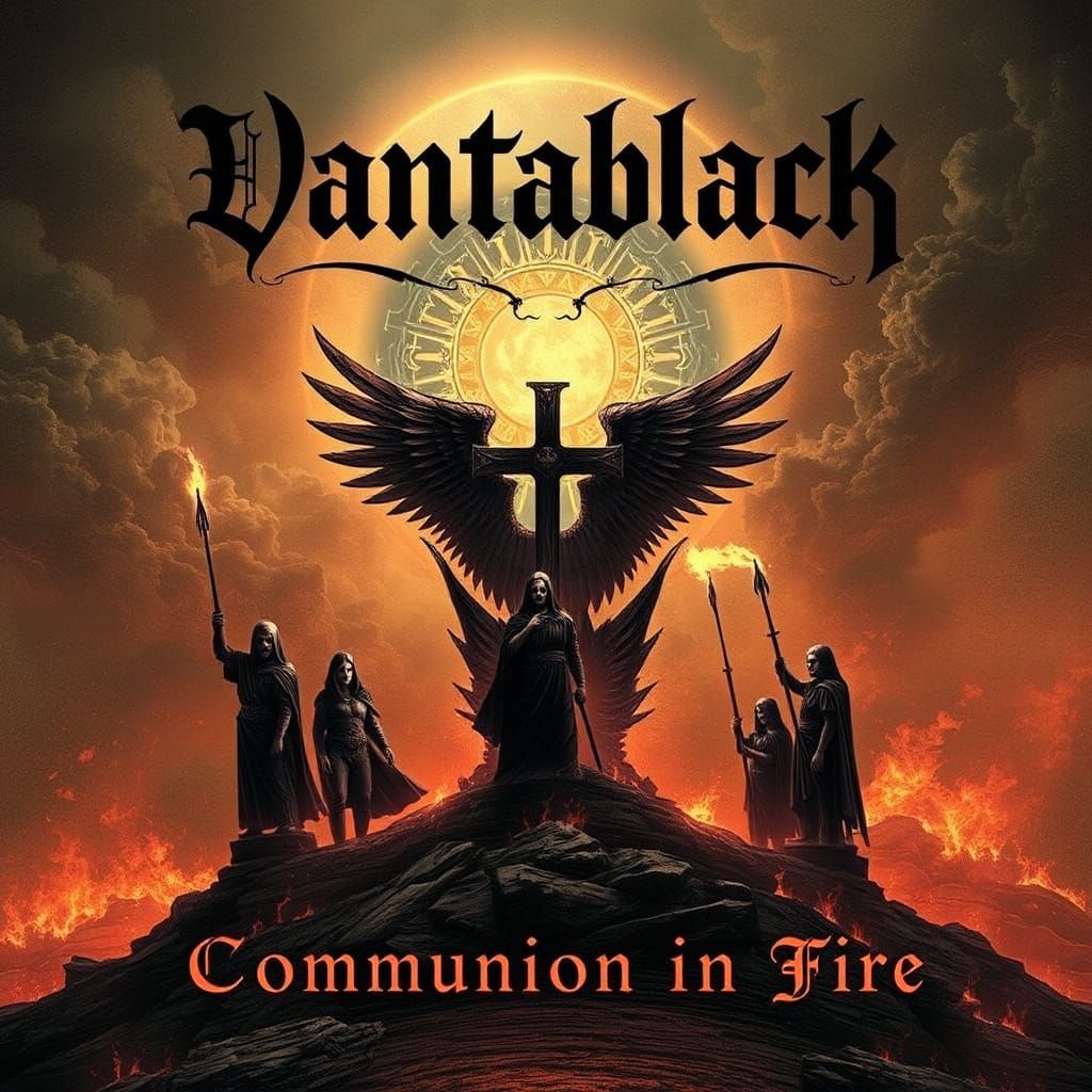 Vantabläck Album Cover: Communion in Fire