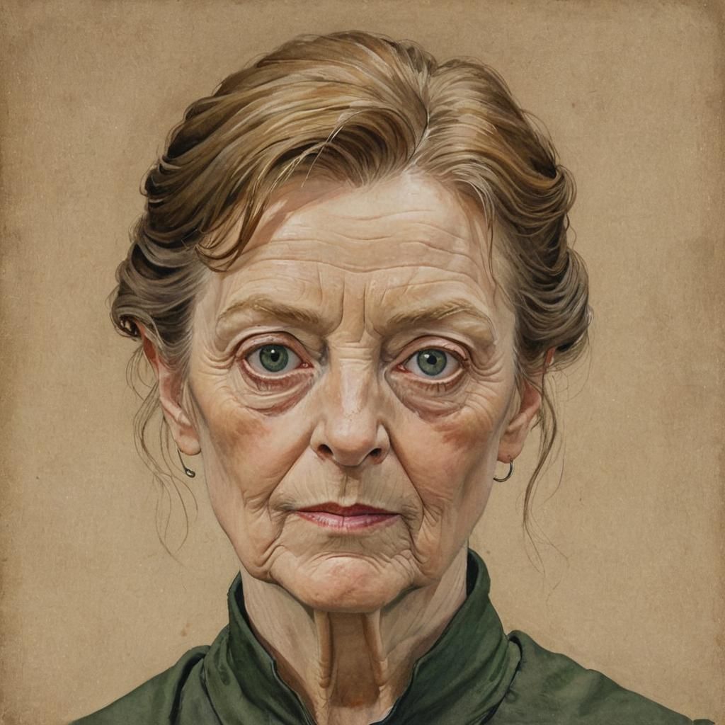 Contemplative Self-Portrait of a Professor