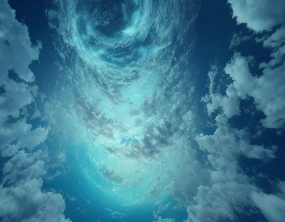 Ethereal Scene of Divine Light and Peace