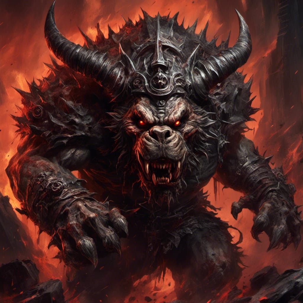 Ninja Bulldog Digital Art