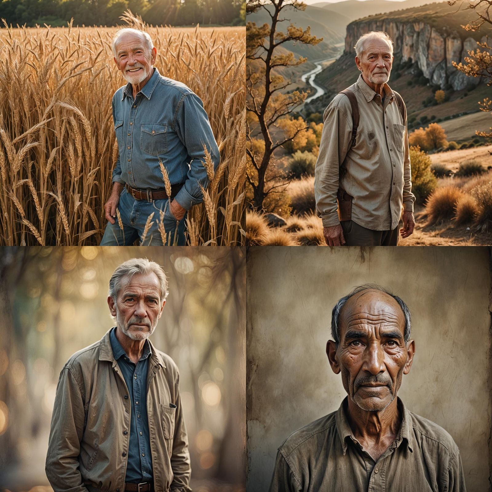 Contemplative Portrait with Bokeh and Natural Lighting