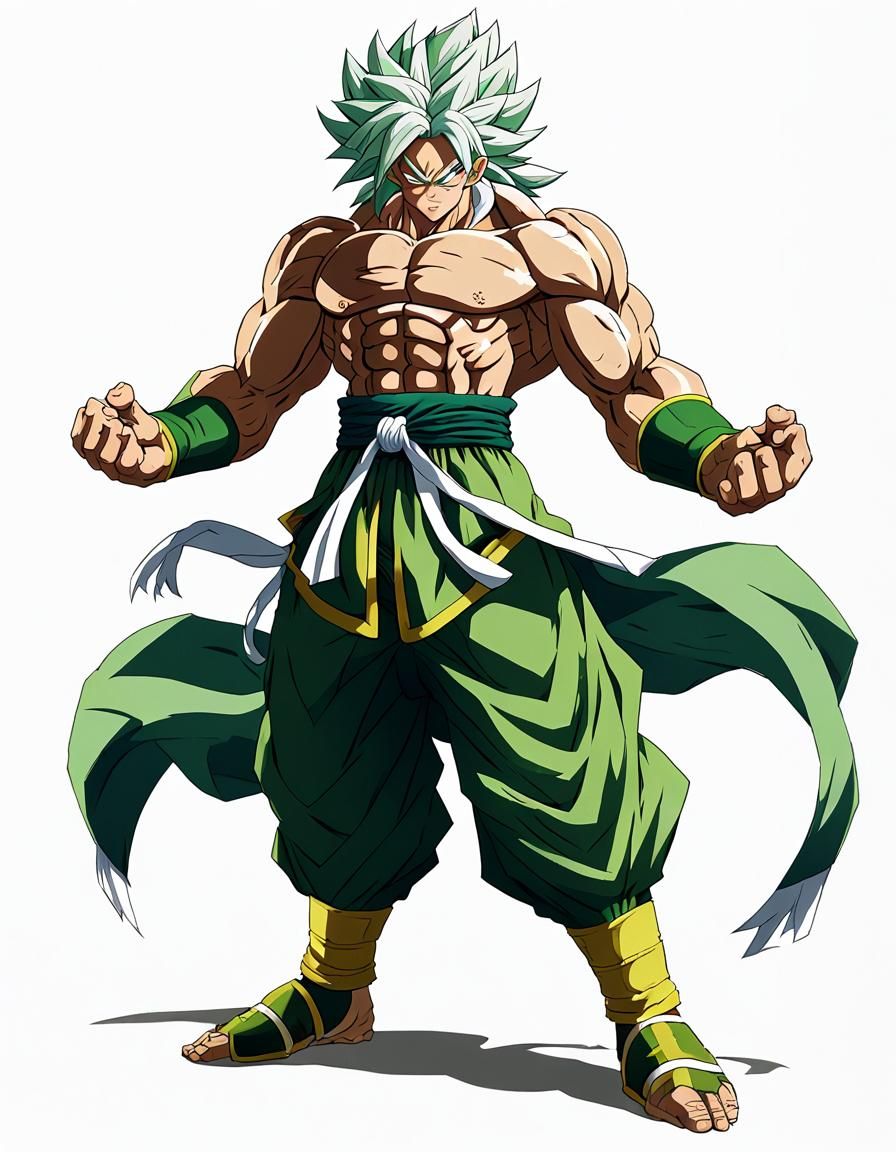 Anime Broly in Dragon Ball Z Style