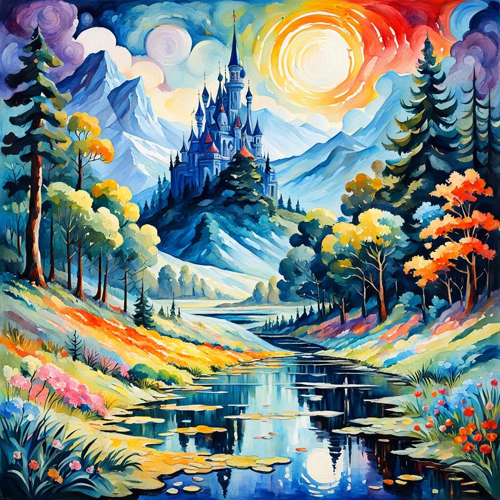 Impressionist Gouache Painting in 8k Resolution