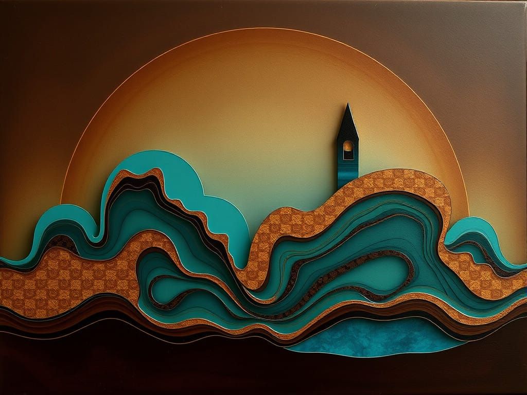 Sovereign Art Deco Goddess in Ultraminimal Acrylic