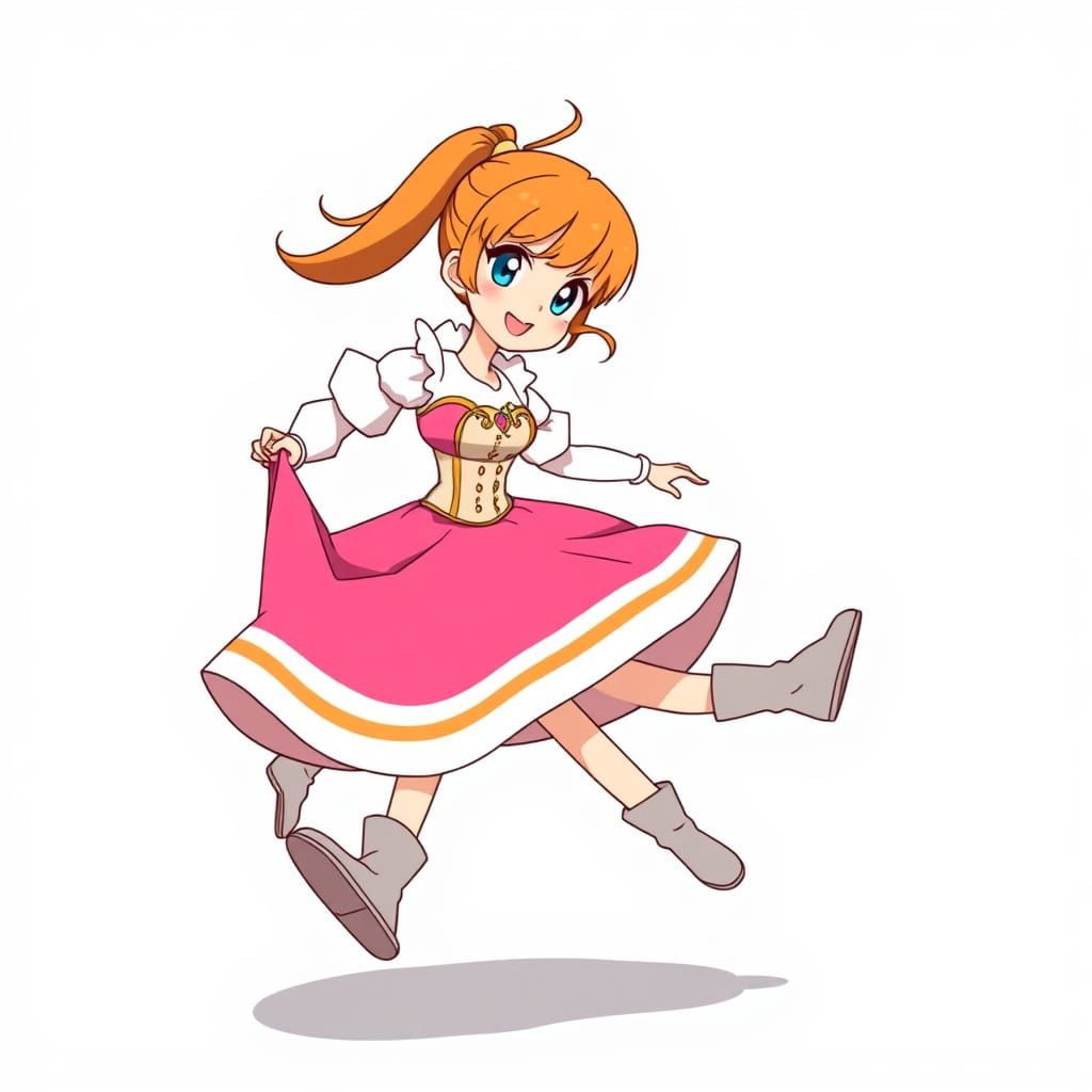 Anime Woman Runs at Superhuman Speed