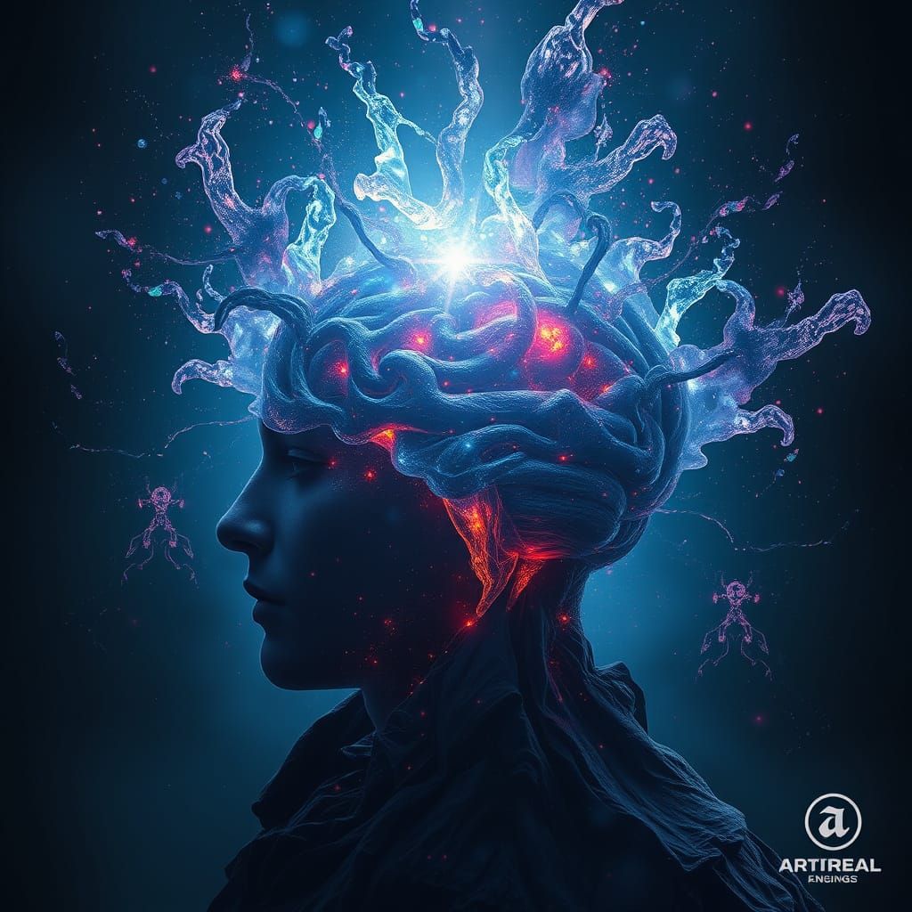 Mind's Deep Sounds Transcendence as Matte Painting