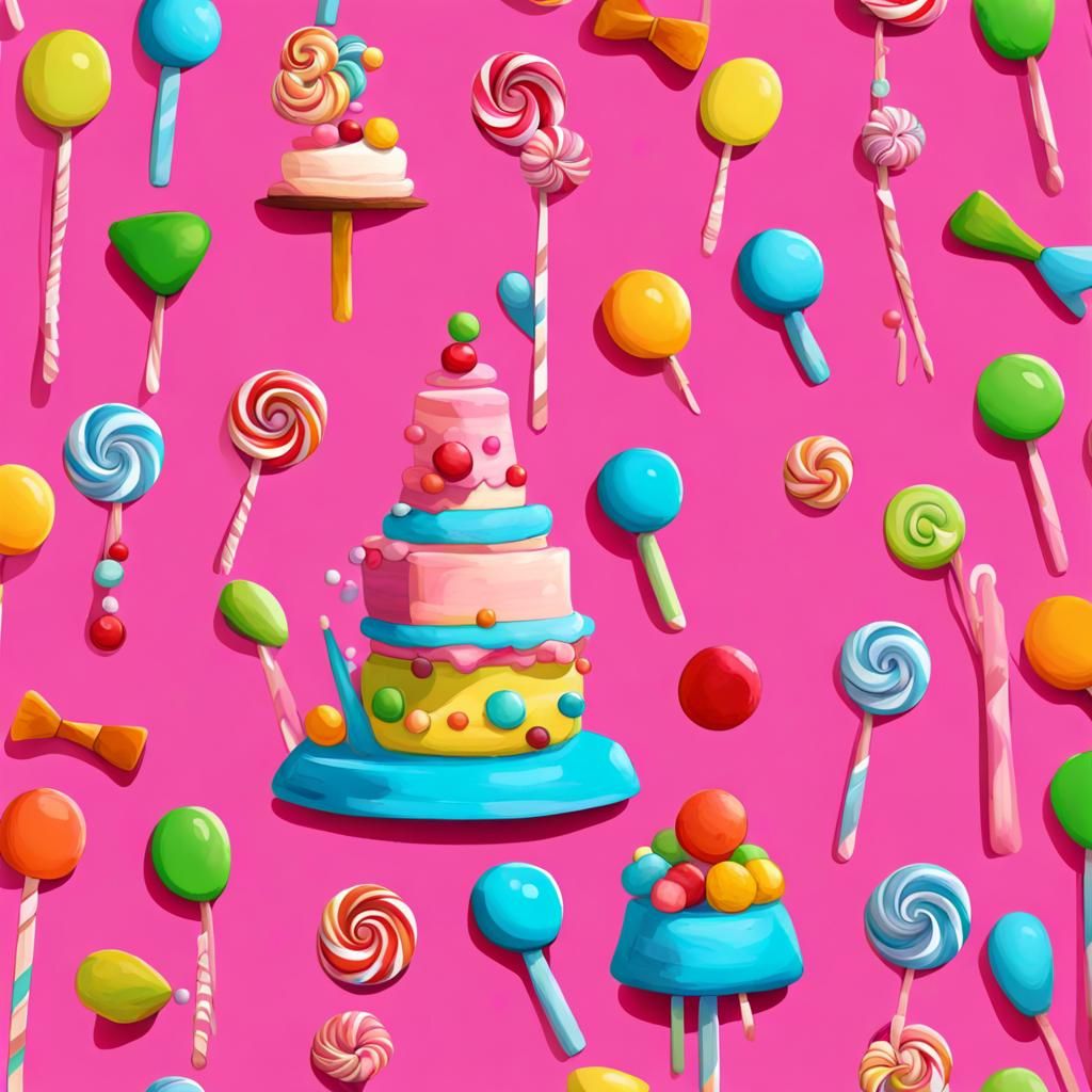 Sentient Objects Plan Surprise Party in Candy Art Style