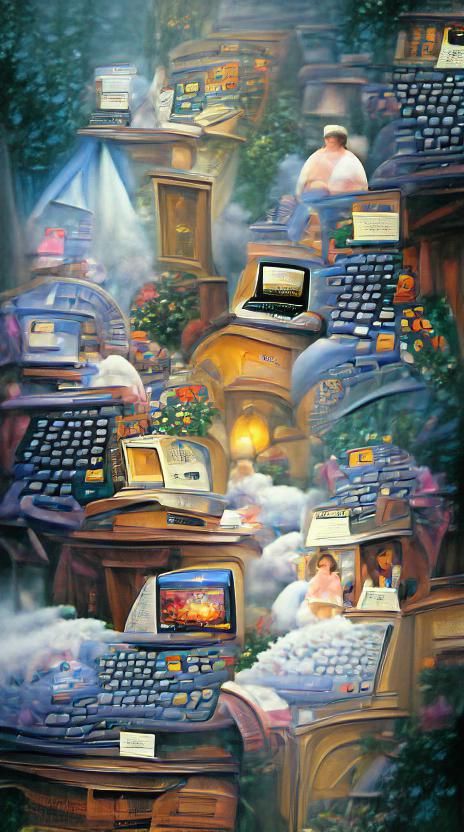 Computers in Light-Infused Landscape