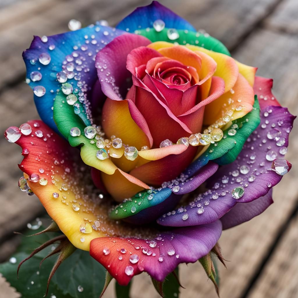 Rainbow Rose