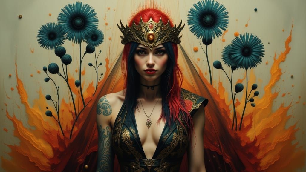 Club of Strangers Portrait in Darkly Magical Style