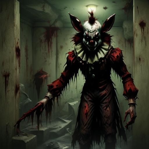 Sinister Barbed Wire Still Life with Rabbit