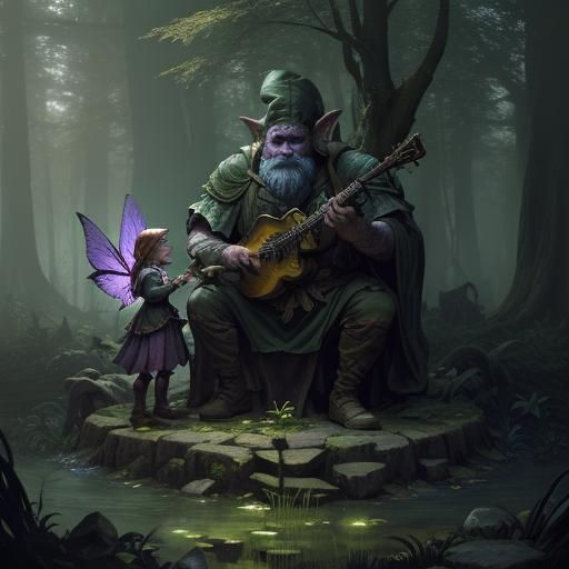 Fairies, Gnomes, and Gargoyles: Dark Fantasy Forest