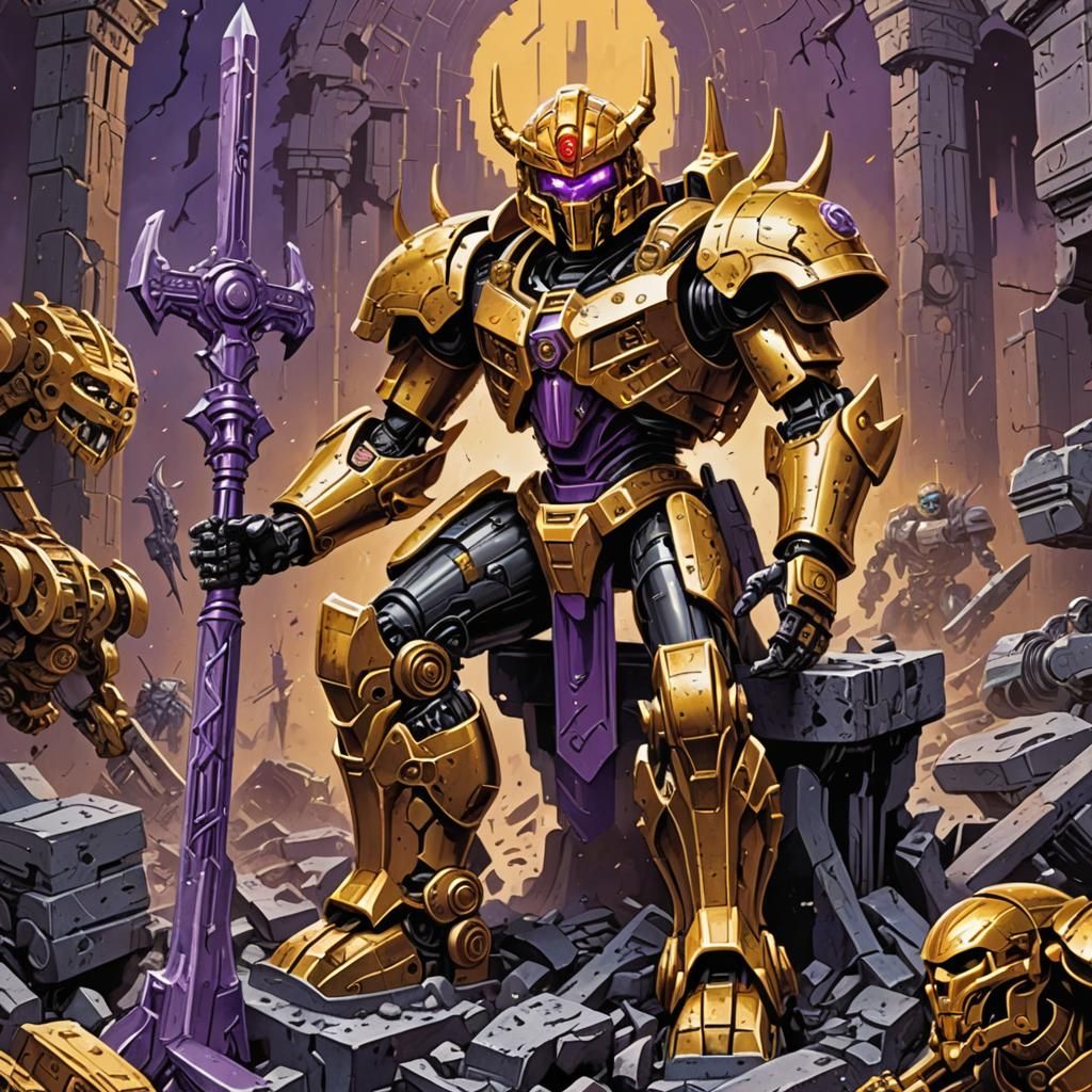 Bionicle: Golden Hero on a Destroyed Throne