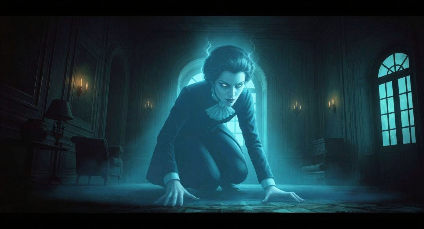 Sinister Ghost Lurking in Victorian House