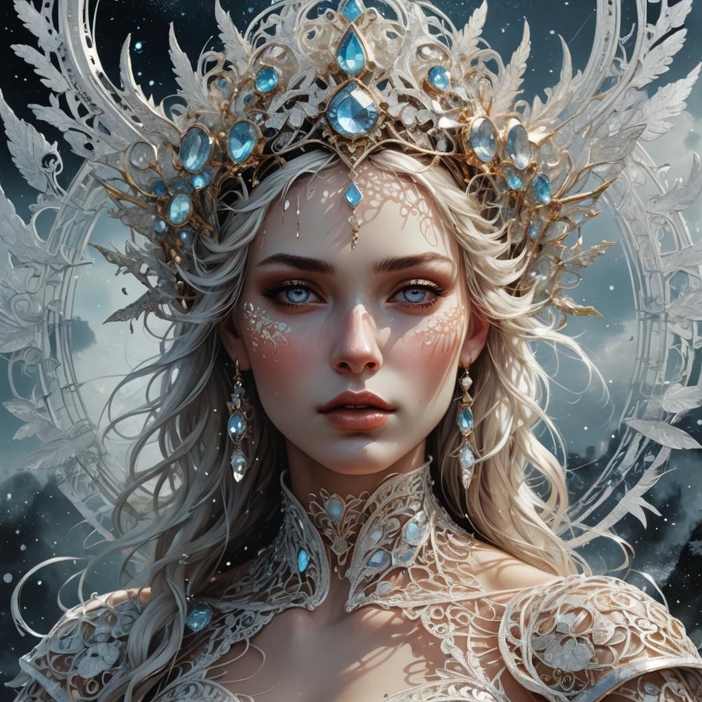 Goddess Venus Sparkle: Digital Art by Russ Mills