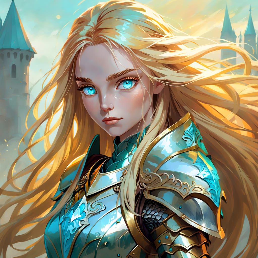 Lithe Paladin in Oil Painting Style