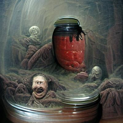 Evil Trapped: A Gothic Horror Illustration