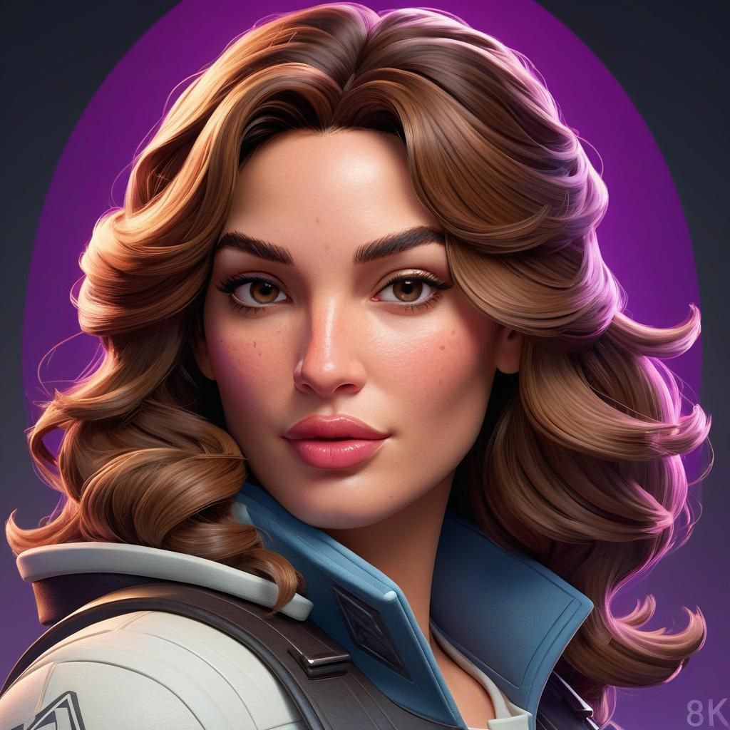 Sultry Model Transformed into Epic Fortnite Warrior