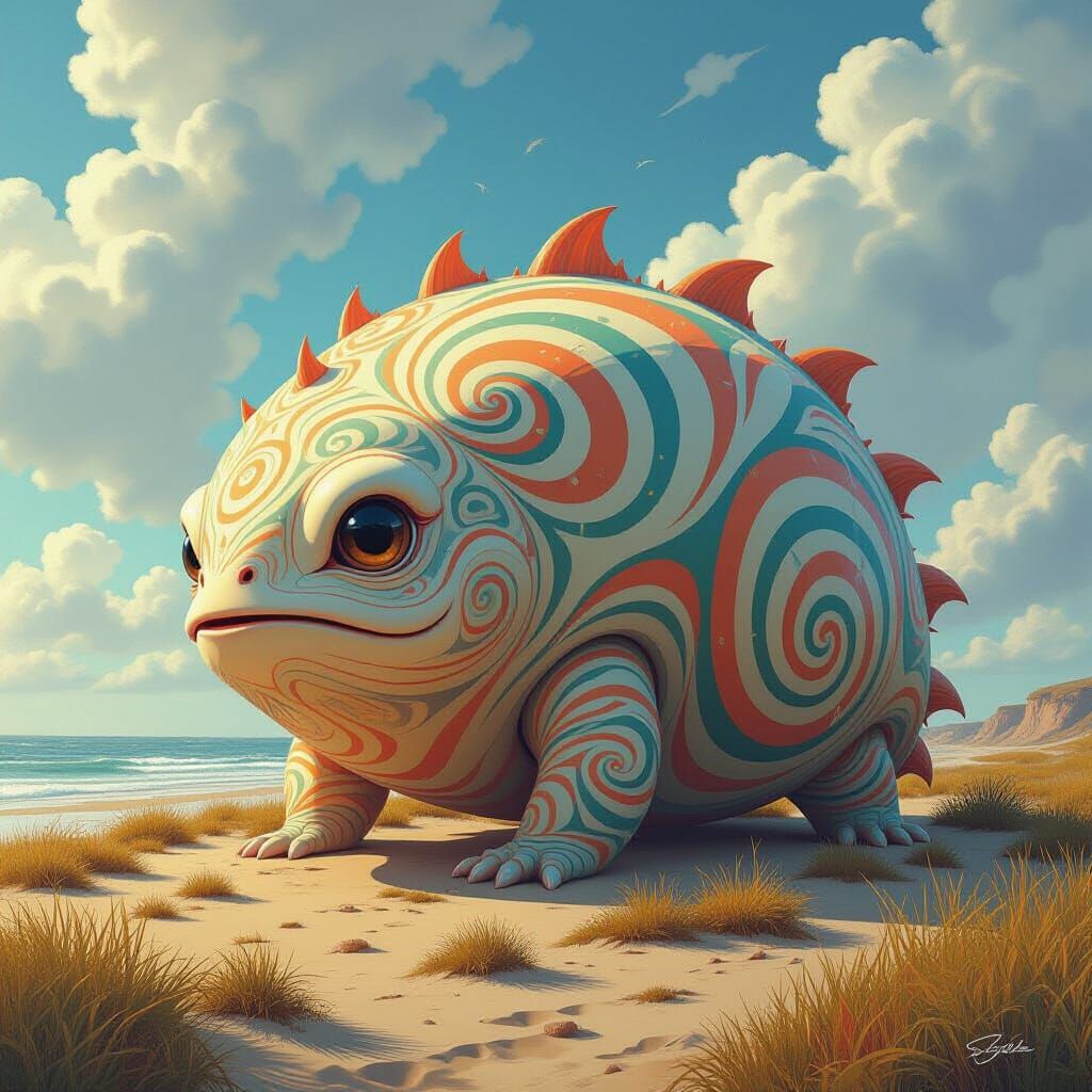 Sneep Snorp with Swirling Dreamlike Patterns