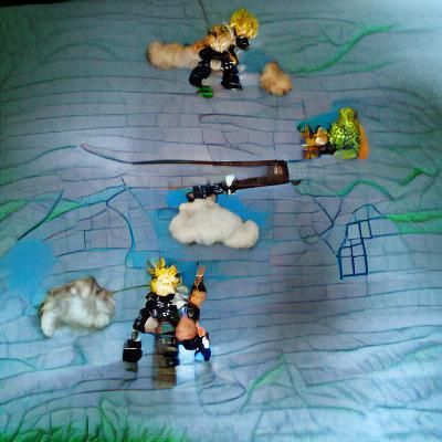 Cloud Strife vs Dave the Barbarian Showdown