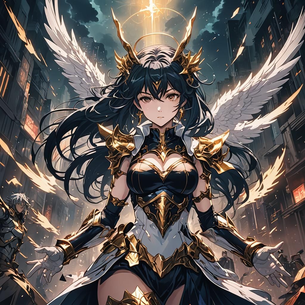 Anime-Style Divine Absolution with Cel-Shading