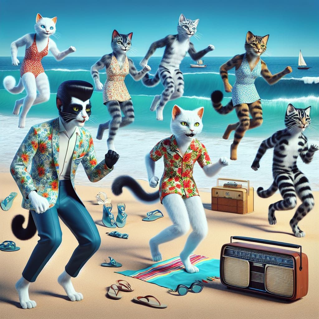 Elvis Purrsley - Beach Party: Weightless Feline Edition