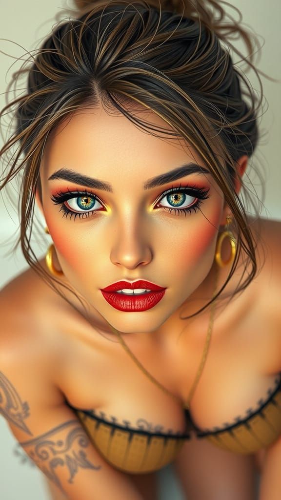 Stunning European Girl Portrait in 3D Anime Art