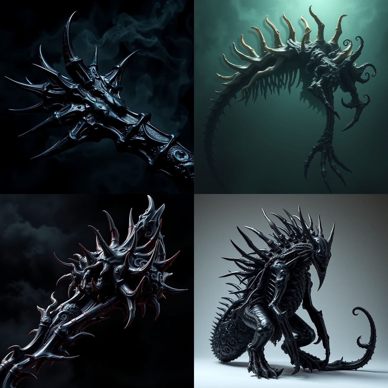 Onyx Bone Shadow Maul in Fantasy Style