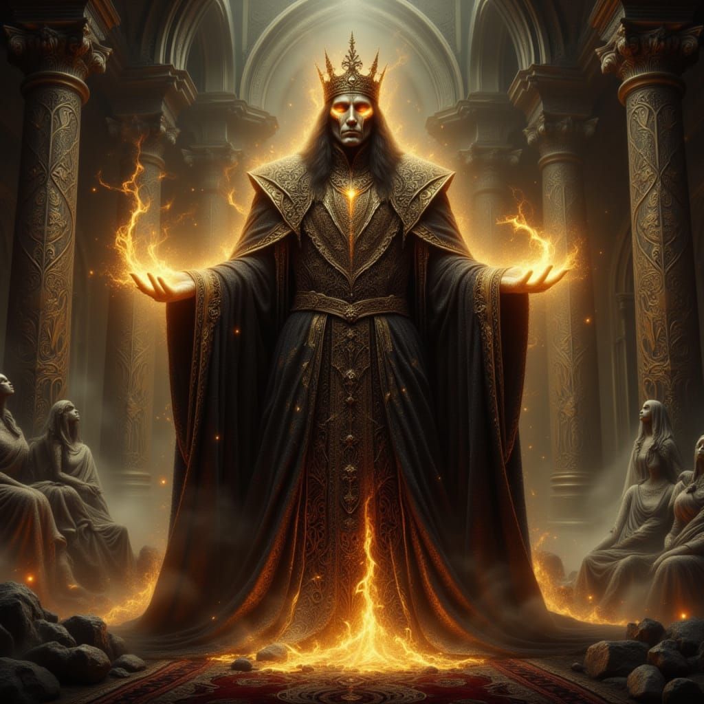 Cursed Prince in Shattered Throne Room