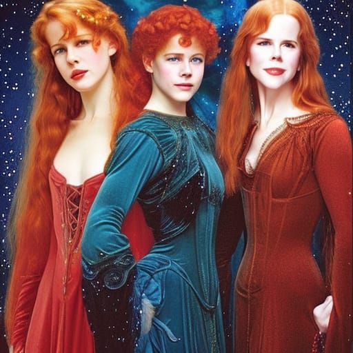Three Celestial Witch Sisters