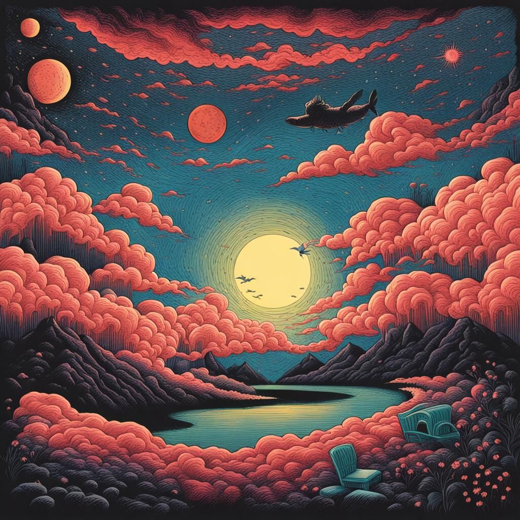 Abstract Fever Dream Generated by AI