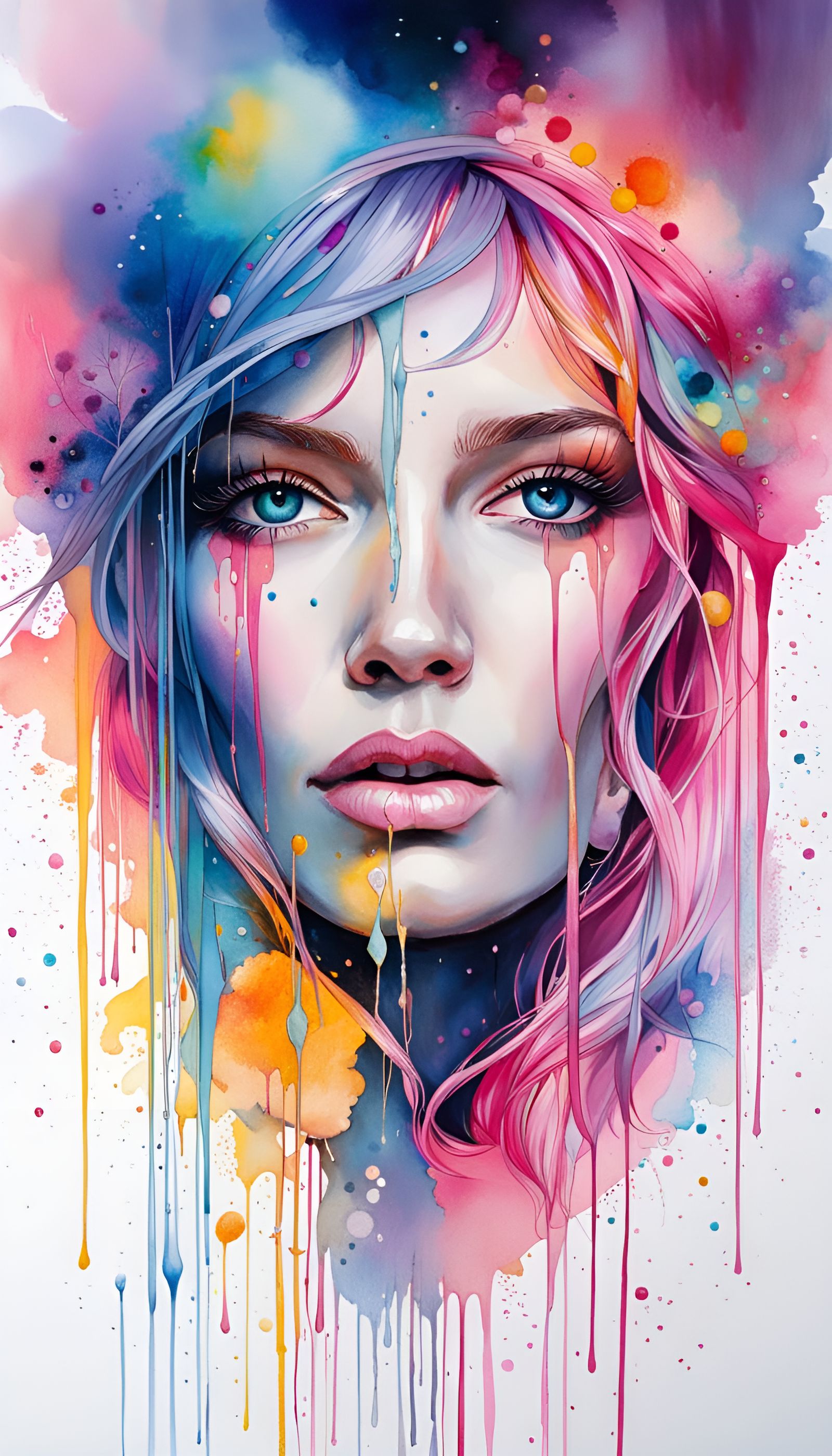 Goddess in Hyperrealism with Luminous Pastel Colors